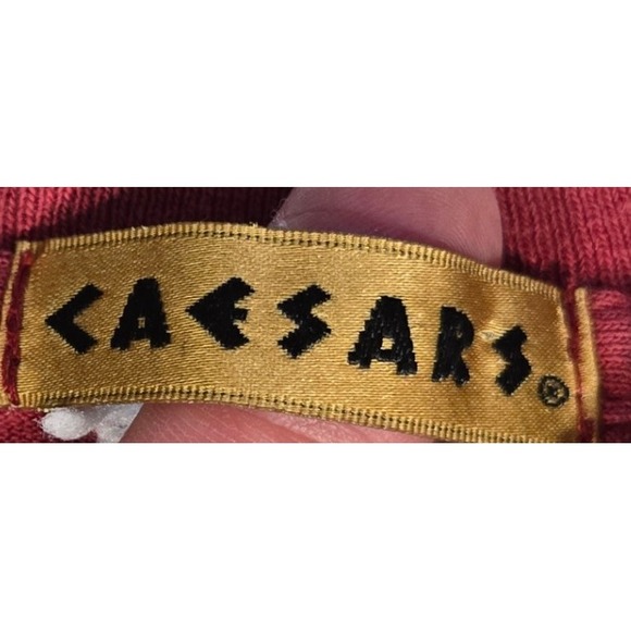 Vintage Caesars Palace Las Vegas T-Shirt Graphic Tee Red Tourist Souvenir Medium - Picture 8 of 9